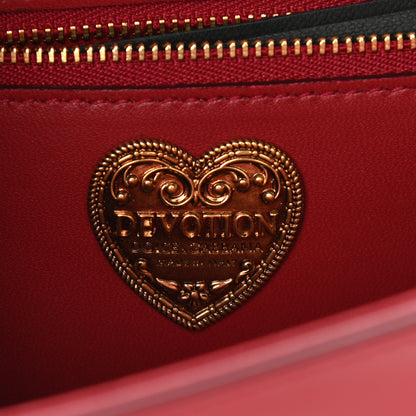 Dolce & Gabbana Calfskin Medium Devotion Crossbody Bag Red 6 of 10