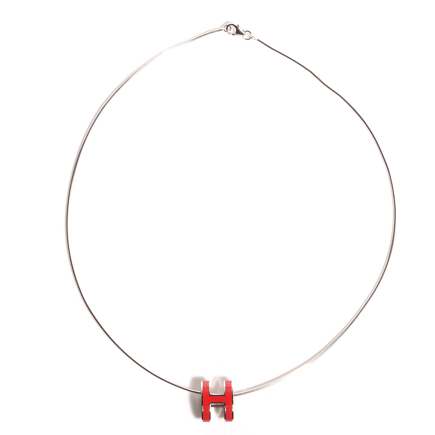 Pop H Necklace Coral Red
