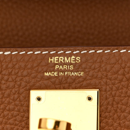 Hermes Togo Kelly Retourne 28 Gold 6 of 11