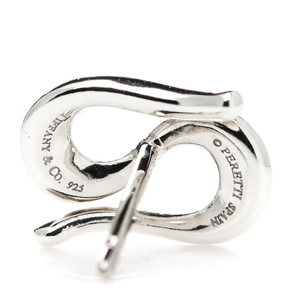 Tiffany Sterling Silver Elsa Peretti Open Wave Earrings 4 of 4