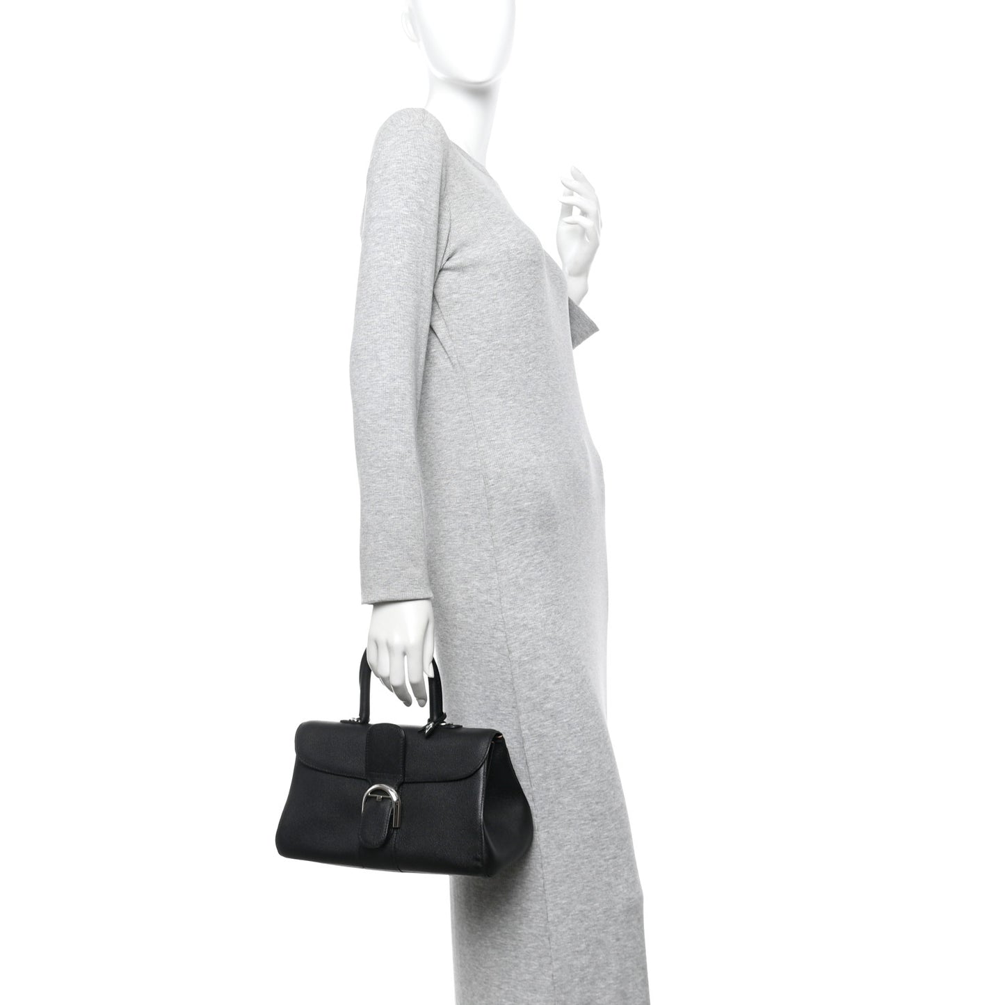 Calfskin Mini Brillant East West Satchel Black