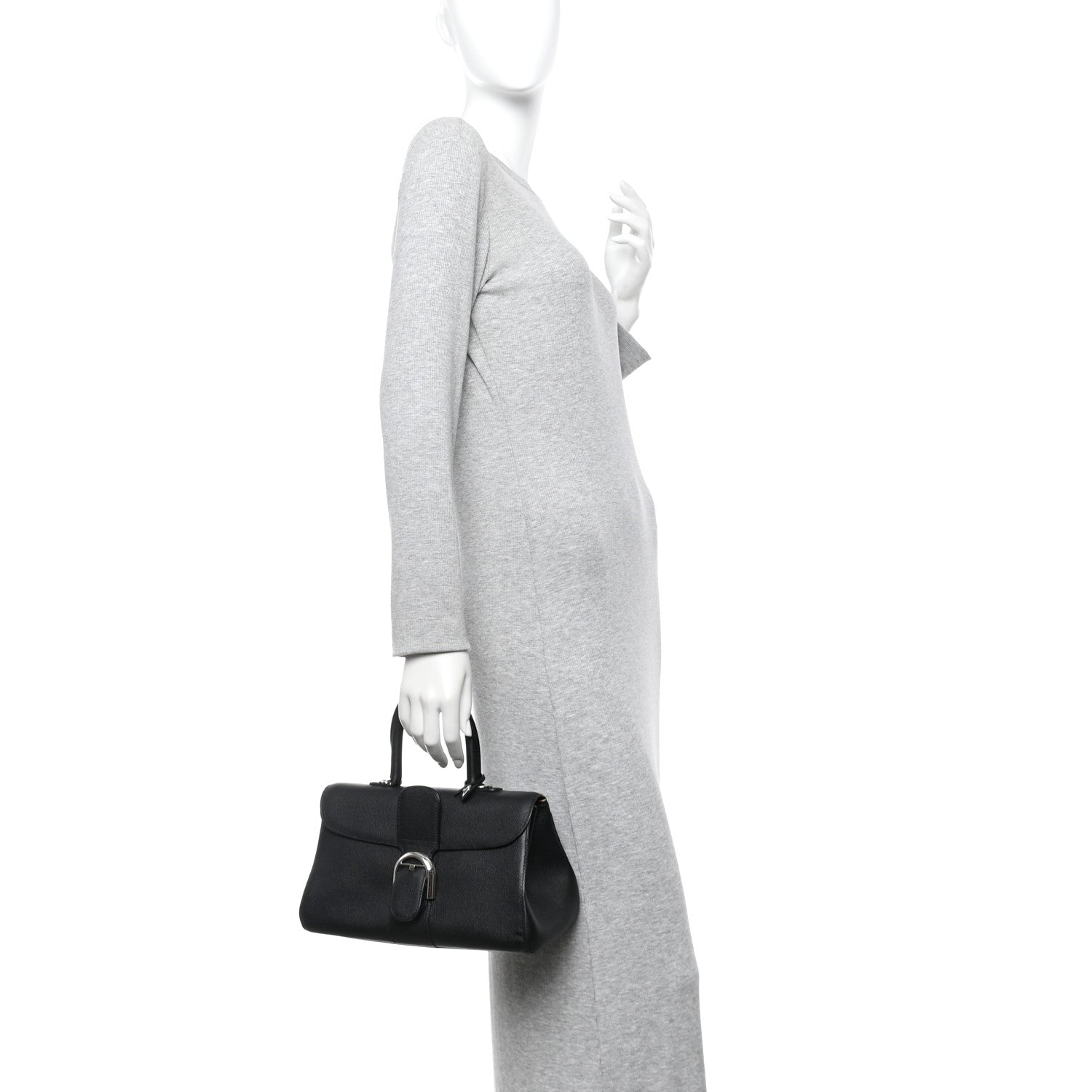 Delvaux Calfskin Mini Brillant East West Satchel Black 2 of 10