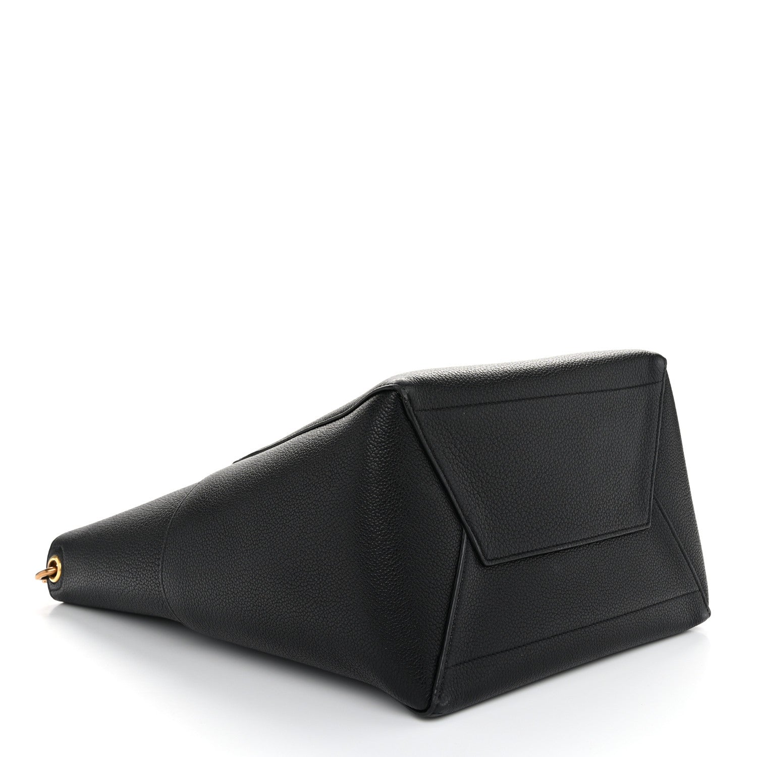 Celine Soft Grained Calfskin Sangle Bucket Bag Black 4 of 10