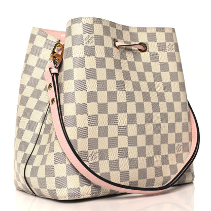 Louis Vuitton Damier Azur Neonoe MM Eau De Rose 3 of 11