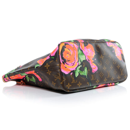 Louis Vuitton Monogram Roses Neverfull MM 4 of 7