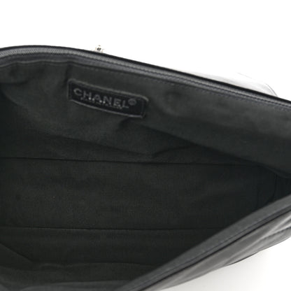 Chanel Lambskin Horizontal Quilt Jumbo Mademoiselle Flap Black 6 of 10
