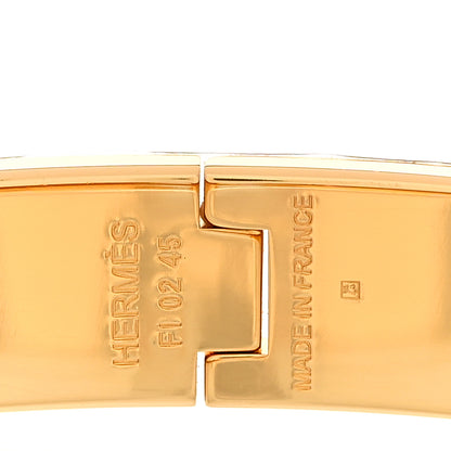 Hermes Enamel Printed Narrow Coloriages et Tenues de Jour Clic Clac H Bracelet PM Solaire 3 of 4