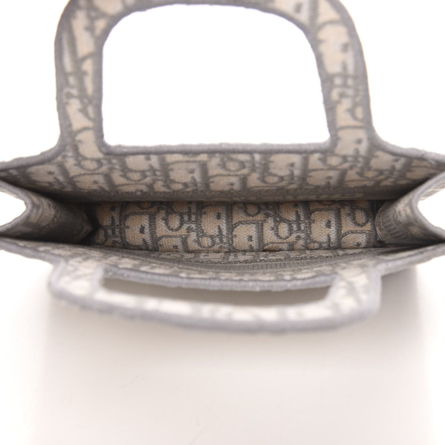 Oblique Mini Book Tote Grey Multicolor