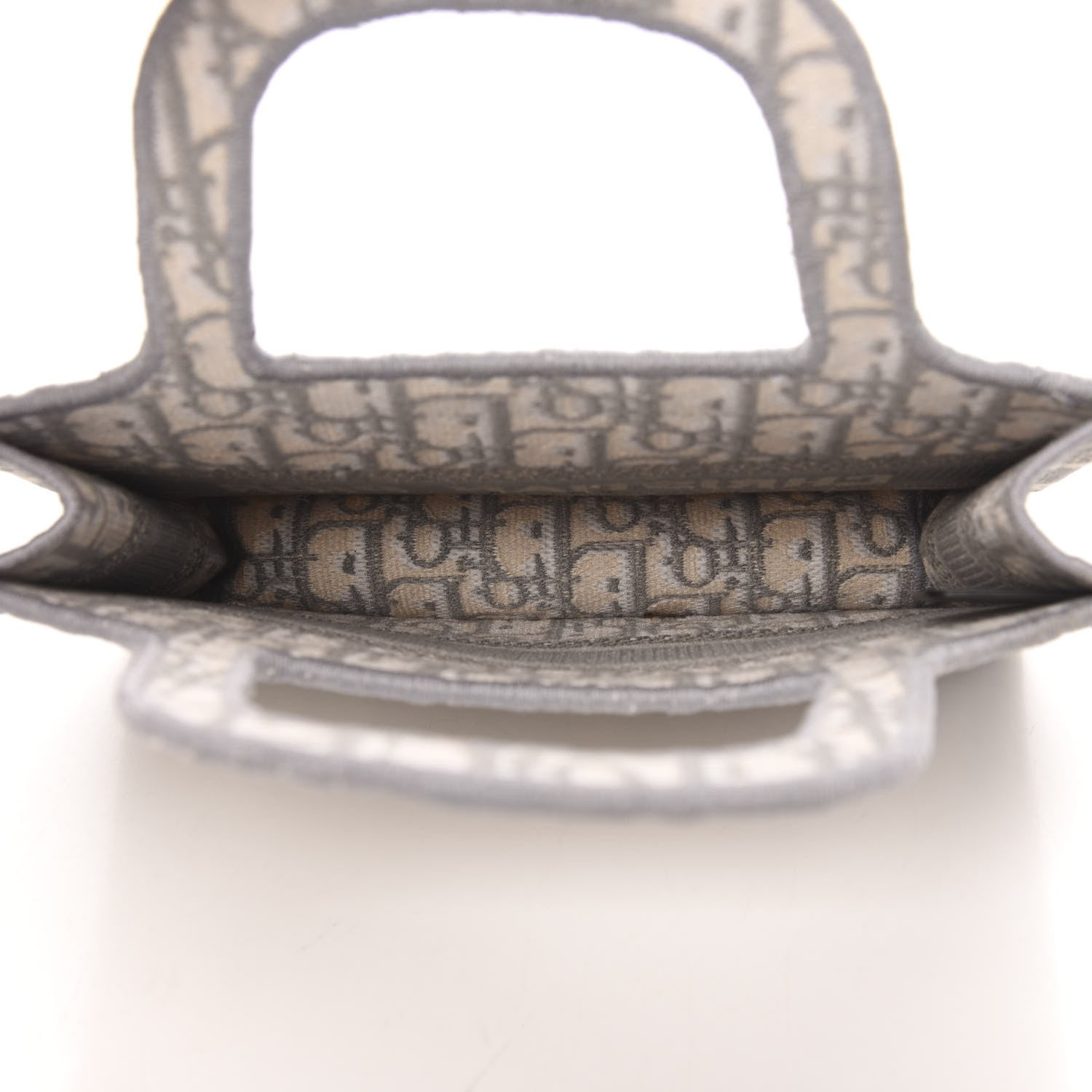 Christian Dior Oblique Mini Book Tote Grey Multicolor 5 of 10