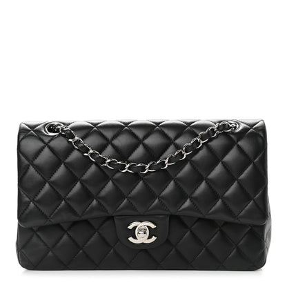 Chanel Lambskin Quilted Medium Double Flap Black 1 of 15