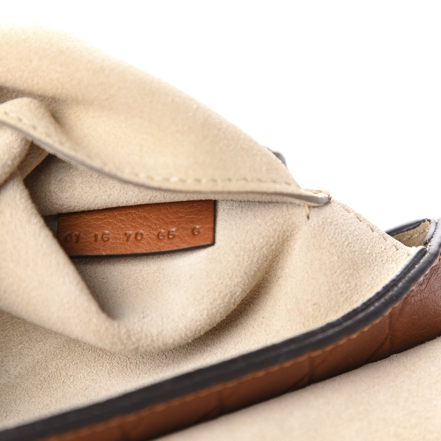 Lambskin Diamond Embossed Drew Shoulder Bag Caramel