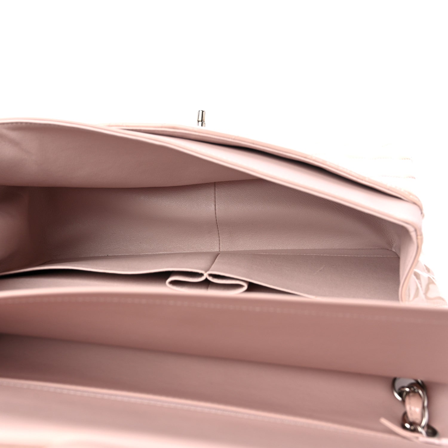 Chanel Patent Quilted Jumbo Double Flap Light Pink 4 of 9
