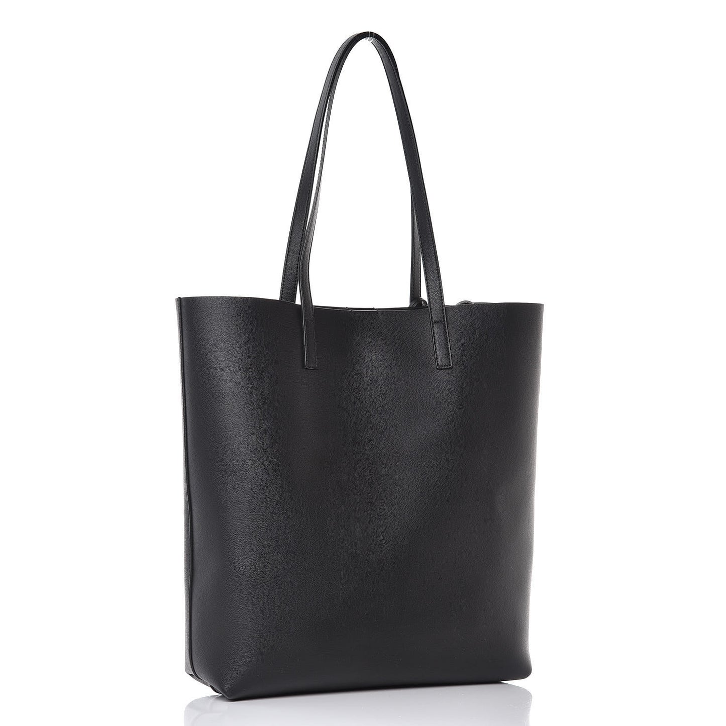 Calfskin Medium Shopping Tote Black