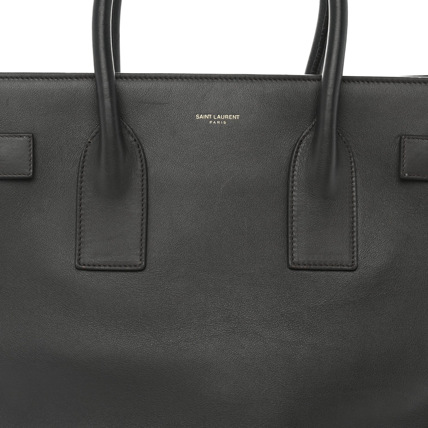 Saint Laurent Calfskin Large Sac de Jour Carryall Grey 9 of 16
