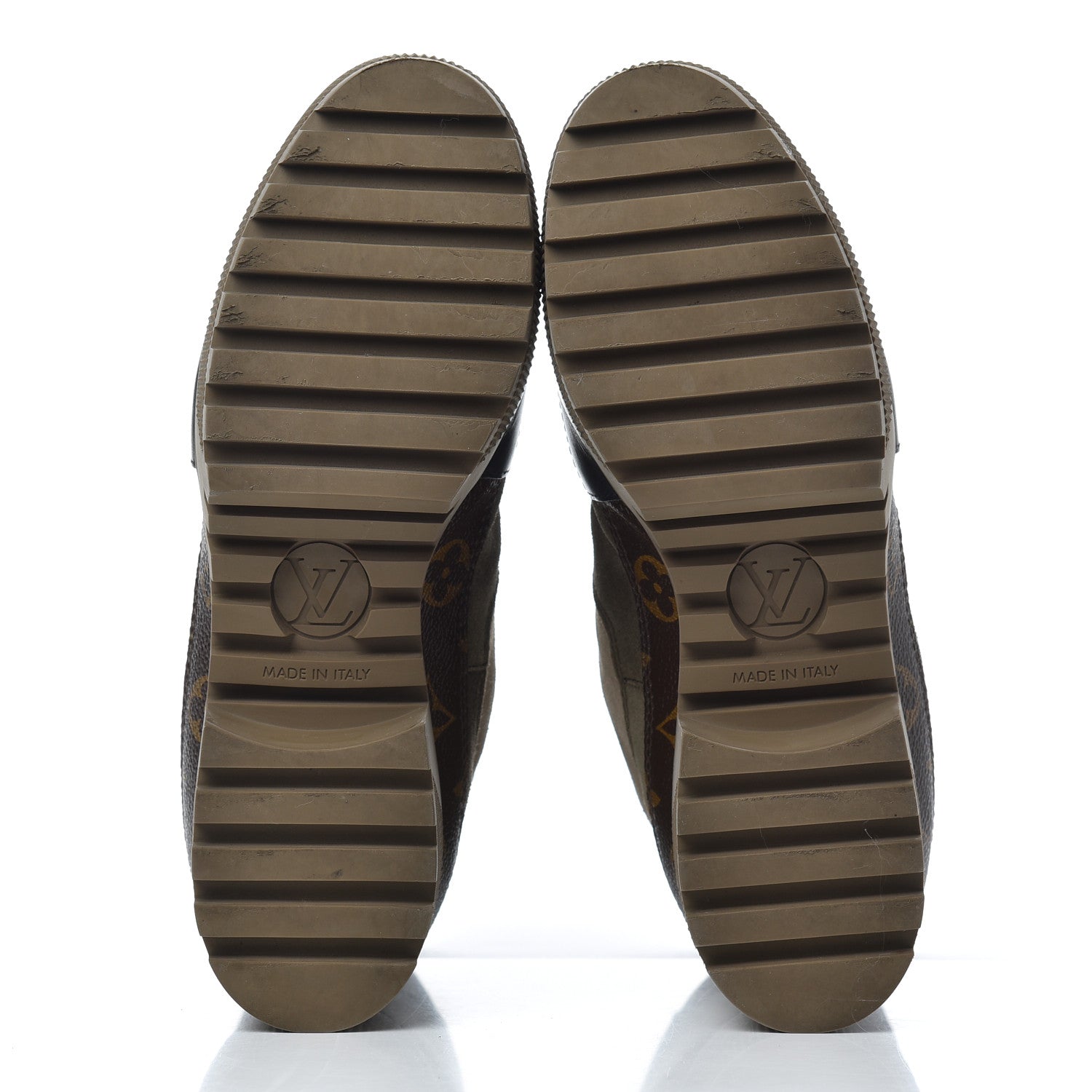 Louis Vuitton Suede Calfskin Monogram Laureate Platform Desert Boots 38.5 Beige 5 of 17