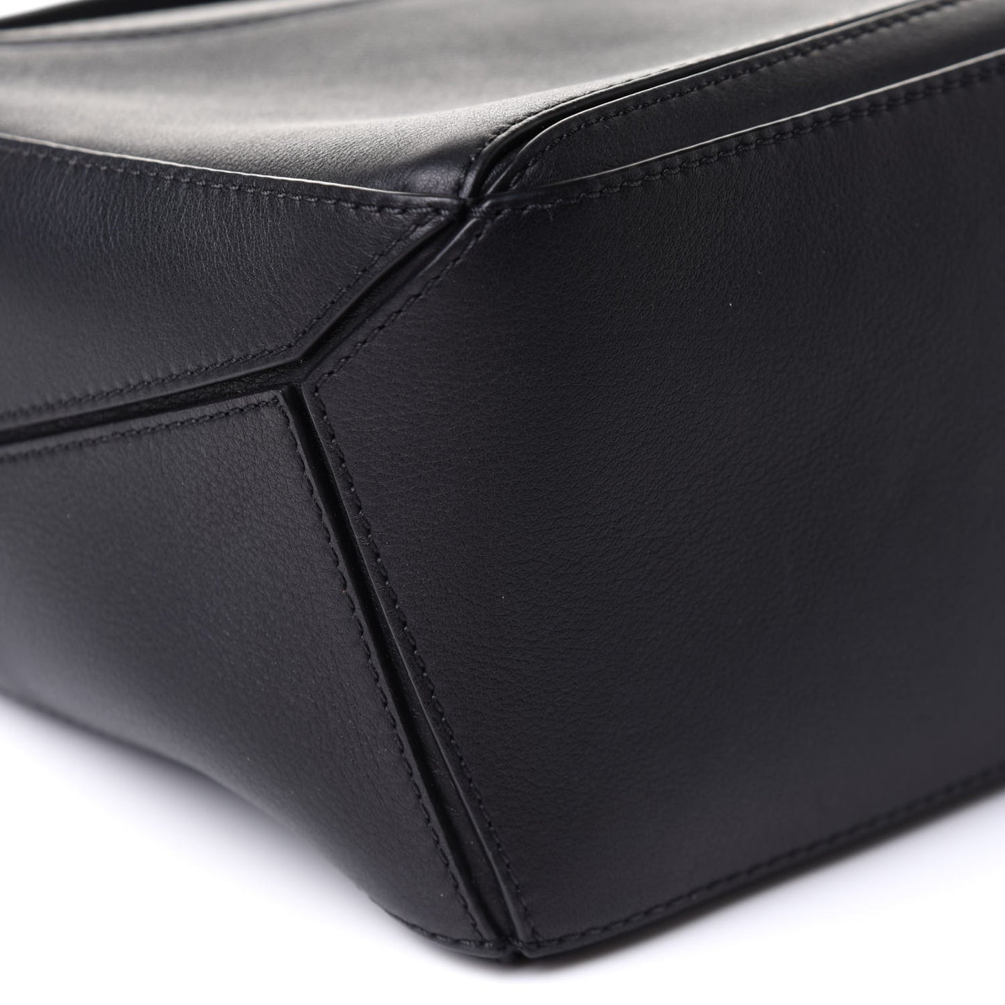 Calfskin Small Puzzle Bag Black