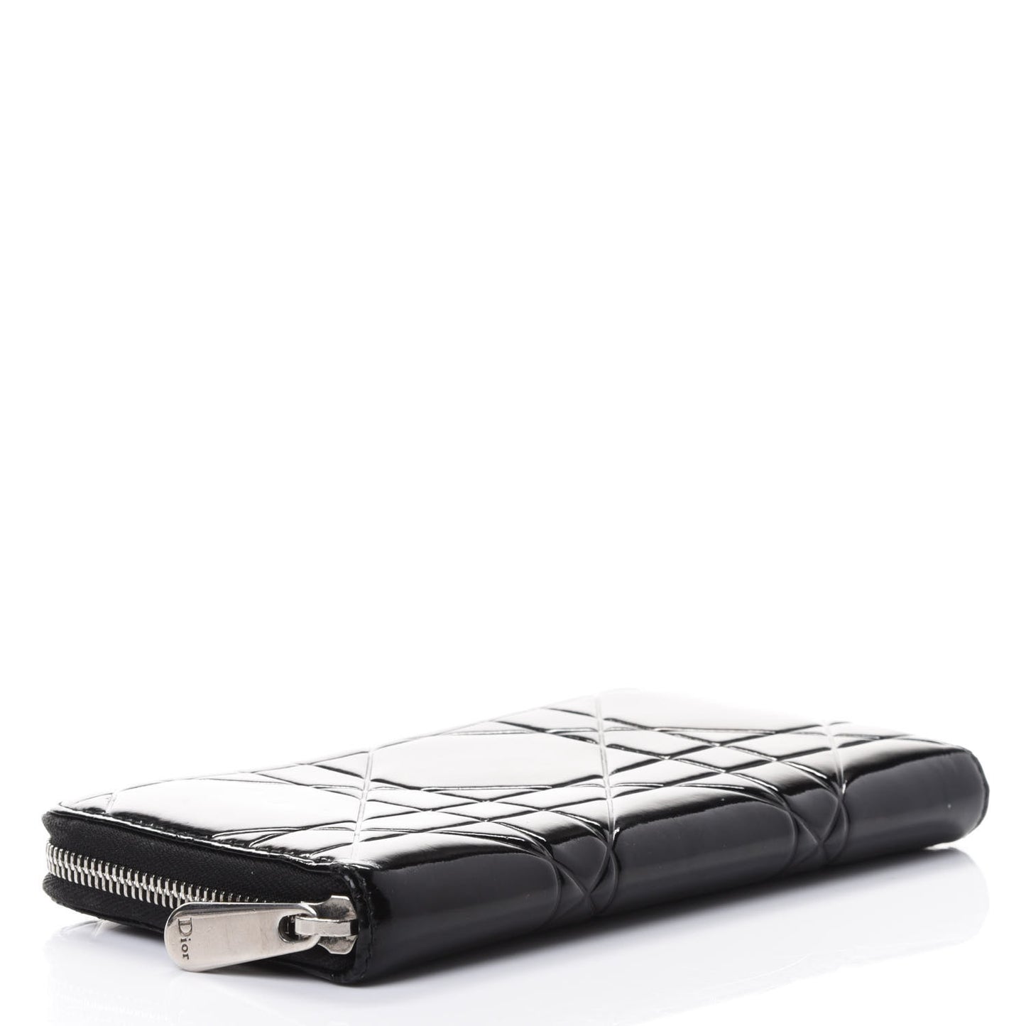 Patent Cannage Voyageur Zip Around Wallet Black