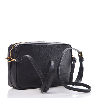 Prada Saffiano Small Camera Crossbody Bag Black 3 of 9