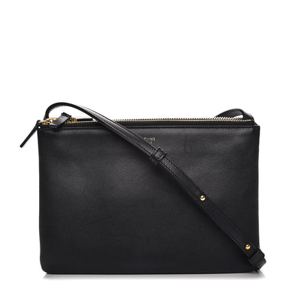 Celine Lambskin Small Trio Crossbody Bag Navy 1 of 7