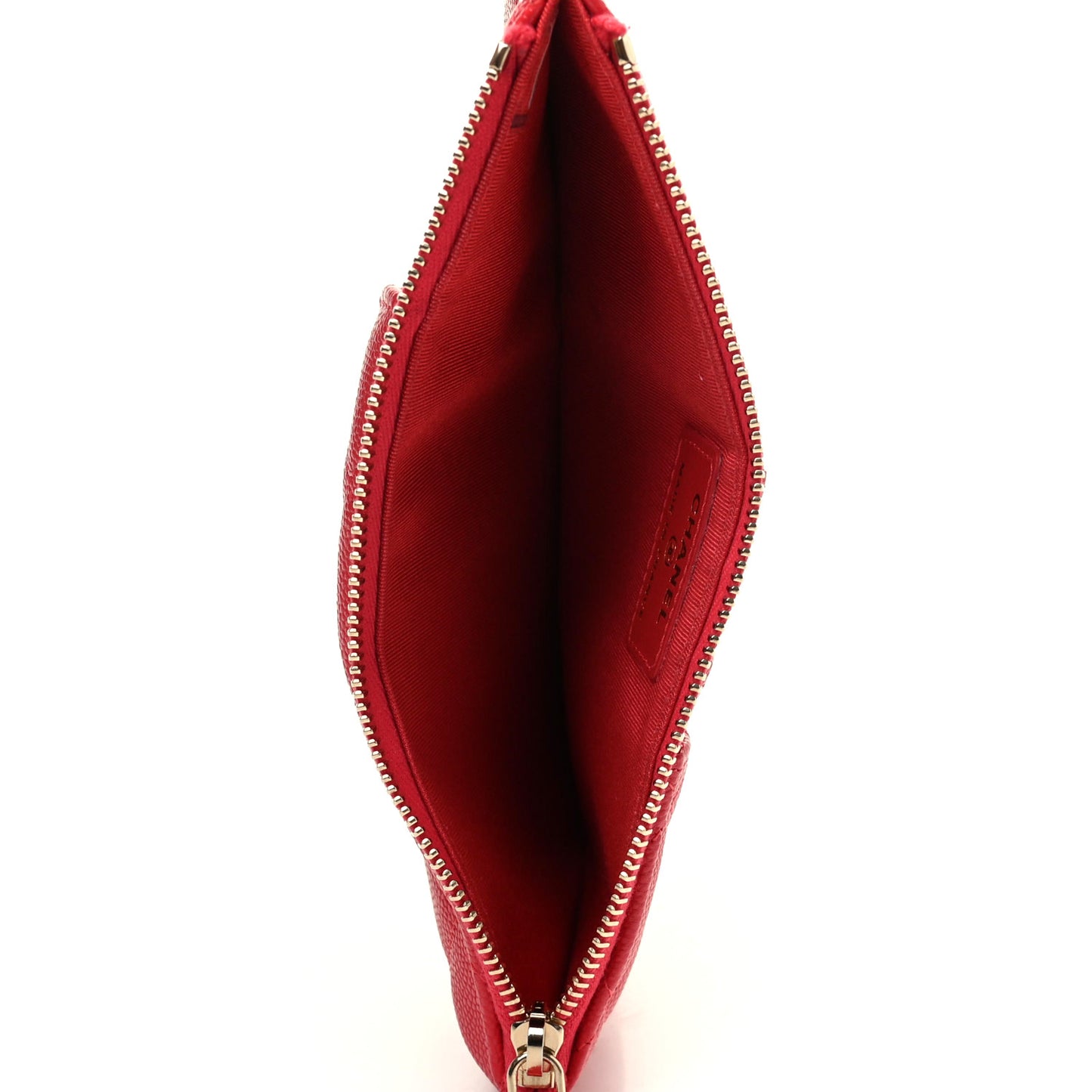 Caviar Quilted Classic iPhone Pouch Red
