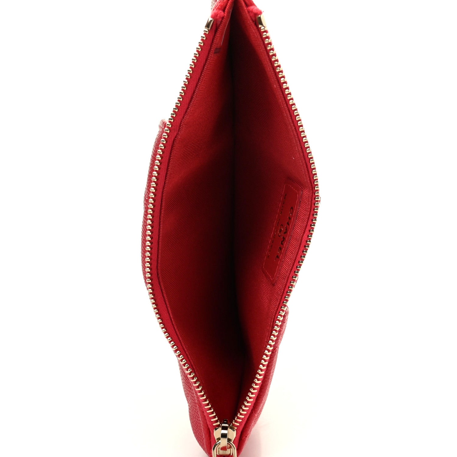 Chanel Caviar Quilted Classic iPhone Pouch Red 5 of 8