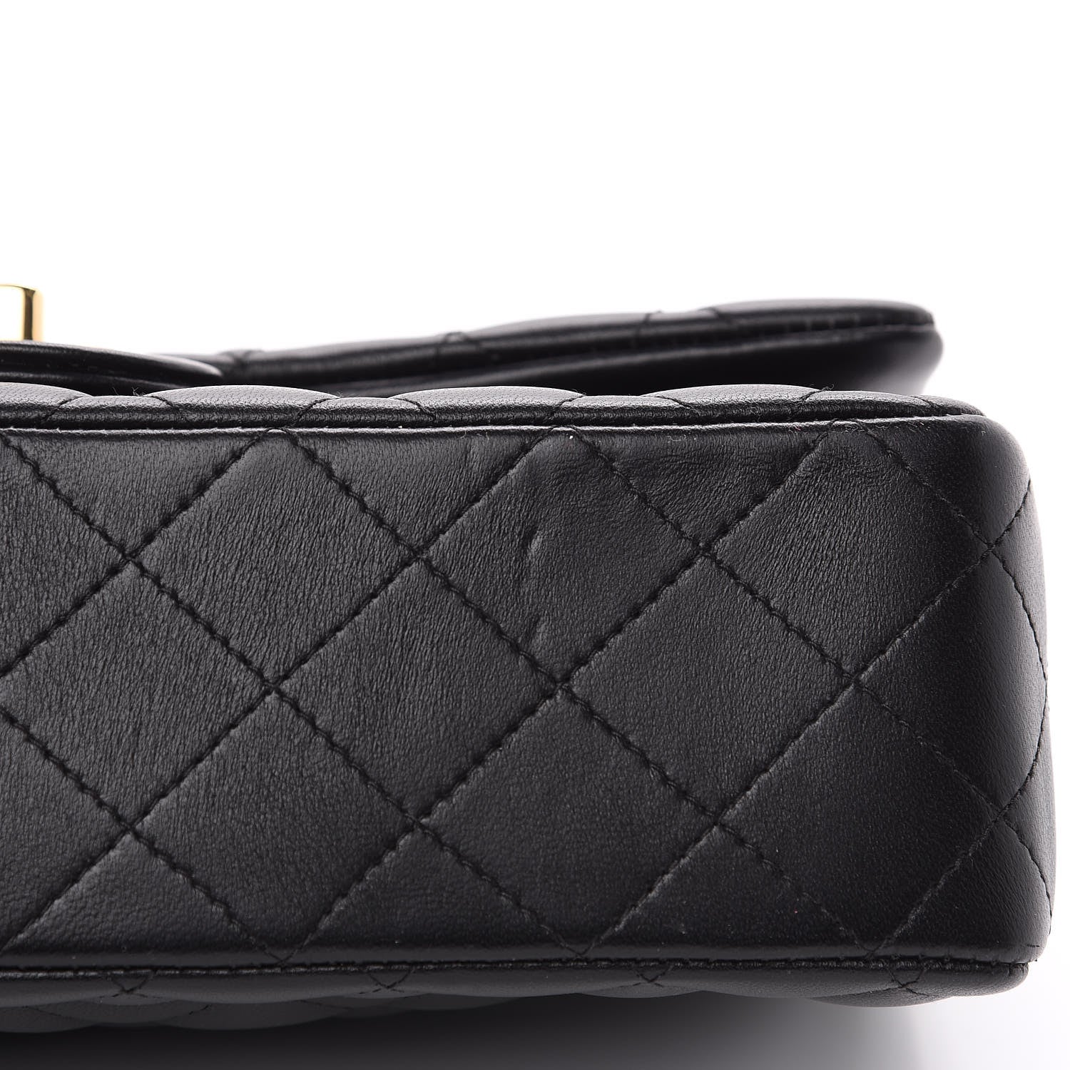 Chanel Lambskin Quilted Medium Double Flap Black 11 of 15