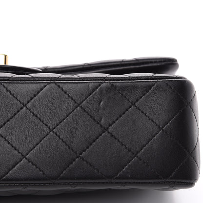 Chanel Lambskin Quilted Medium Double Flap Black 11 of 15