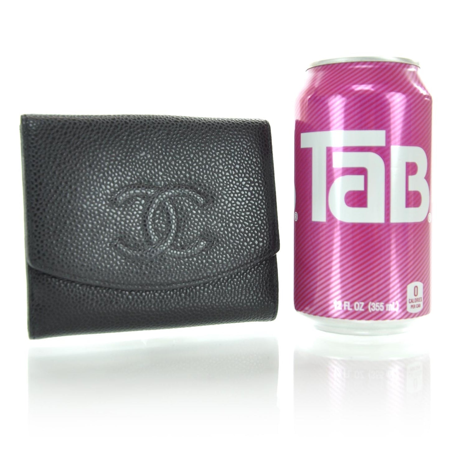 Caviar Compact CC Bi-Fold Wallet Black