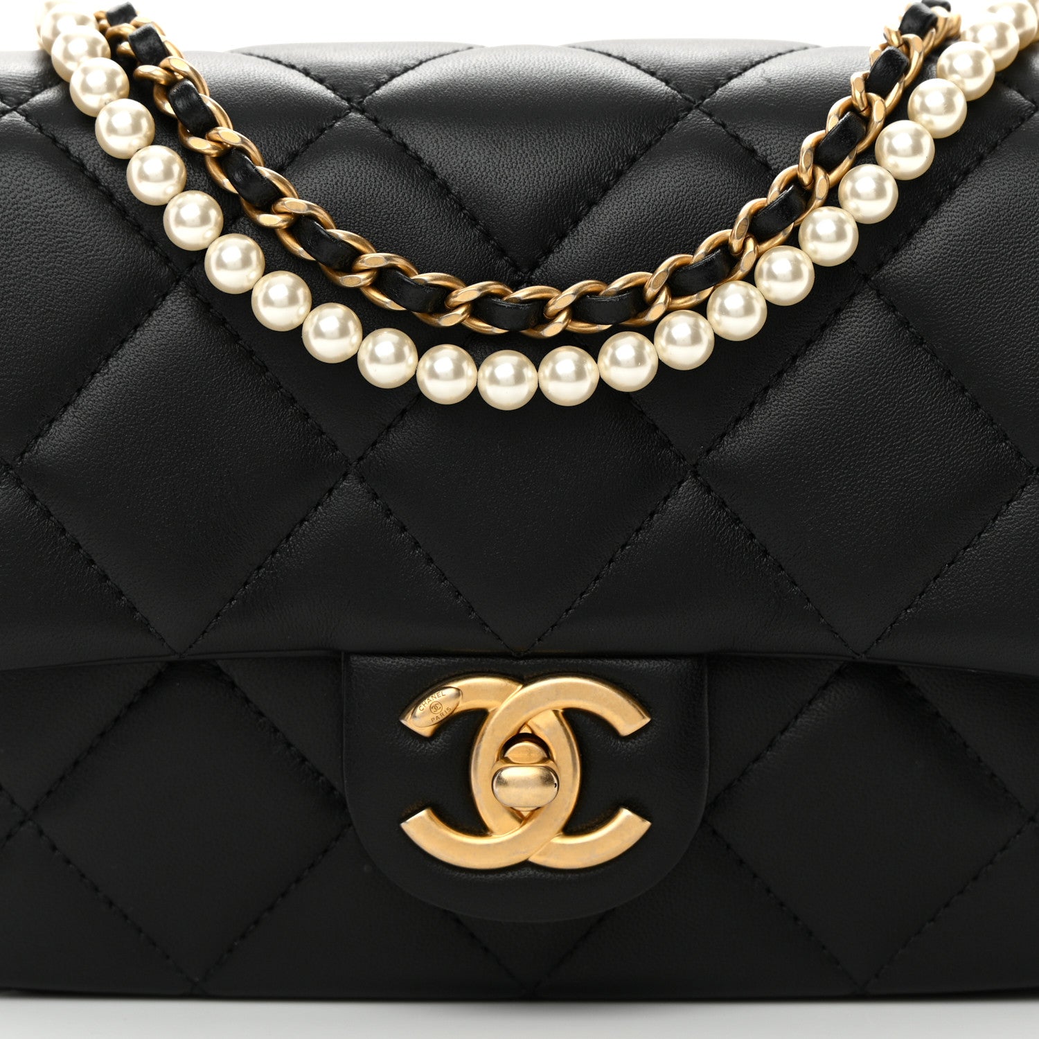 Chanel Lambskin Quilted Mini My Perfect Flap Black 8 of 15