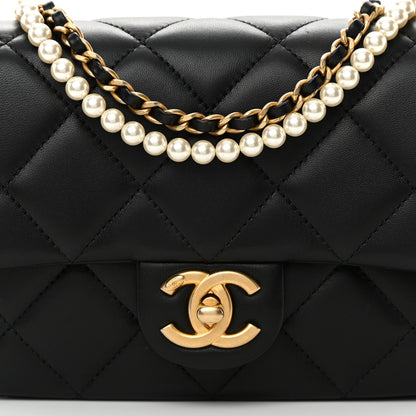 Chanel Lambskin Quilted Mini My Perfect Flap Black 8 of 15