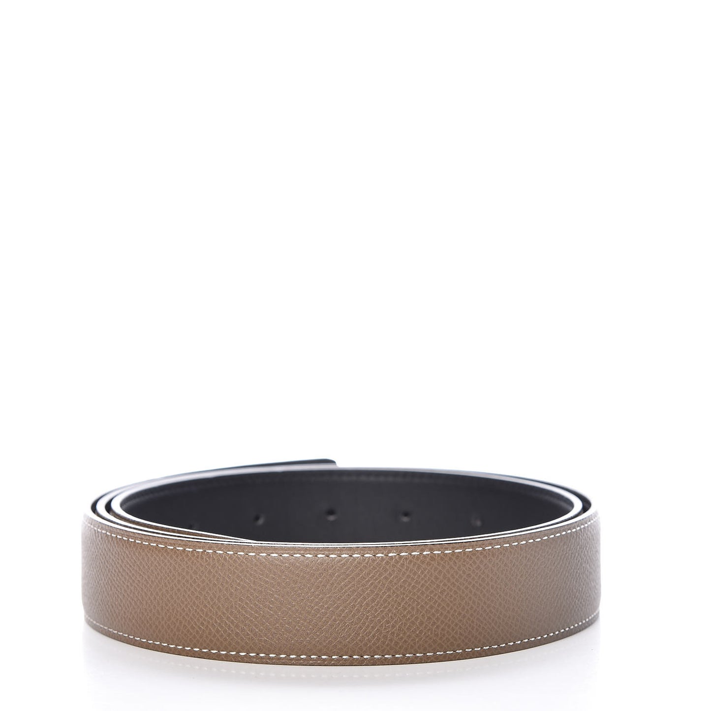 Swift Epsom 32mm Belt Strap 100 Black Etoupe