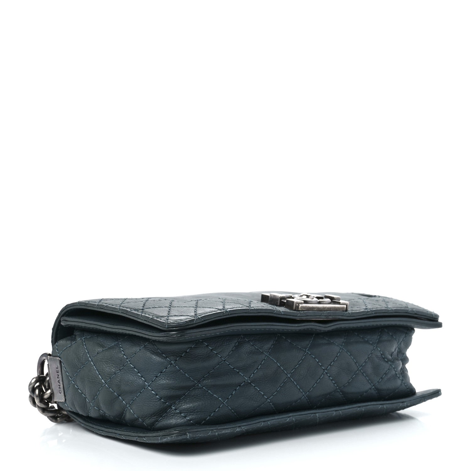 Chanel Calfskin Medium Boy Reverso Flap Blue 4 of 12