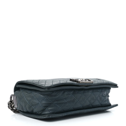 Chanel Calfskin Medium Boy Reverso Flap Blue 4 of 12