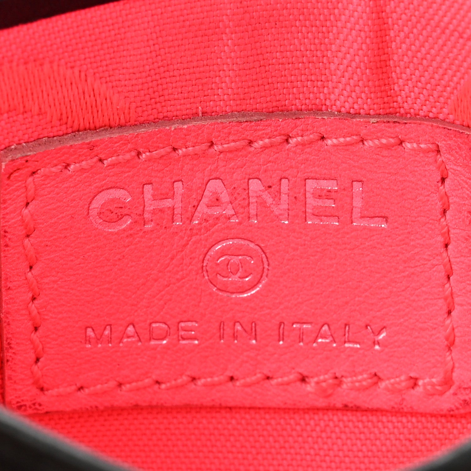 Chanel Calfskin Quilted Cambon Card Holder Black White 7 of 10