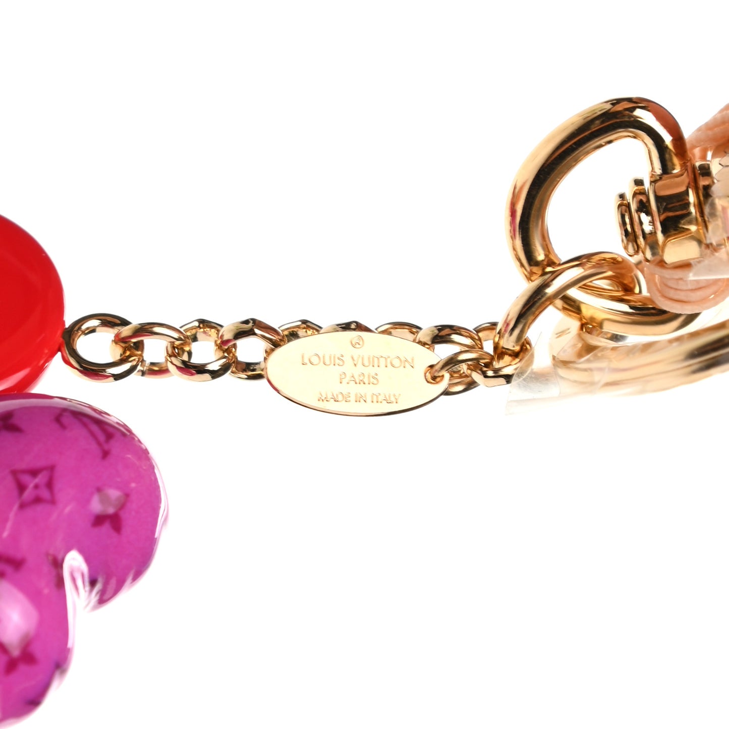 Resin Wood Vivienne Valentine Bag Charm Key Holder