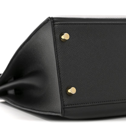 Hermes Epsom Kelly Sellier 32 Black 9 of 13
