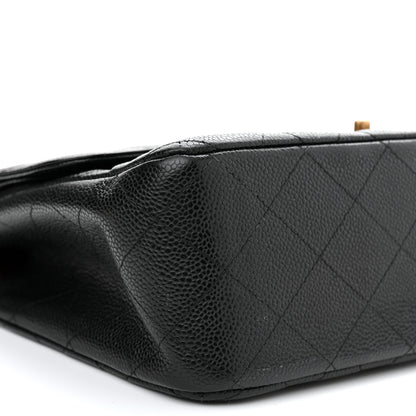 Chanel Caviar Quilted Jumbo Double Flap Black 8 of 12