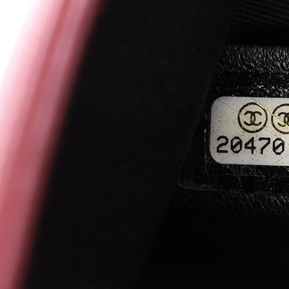 Chanel Patent Calfskin Quilted Small Plexiglass Boy Flap Red 9 of 9