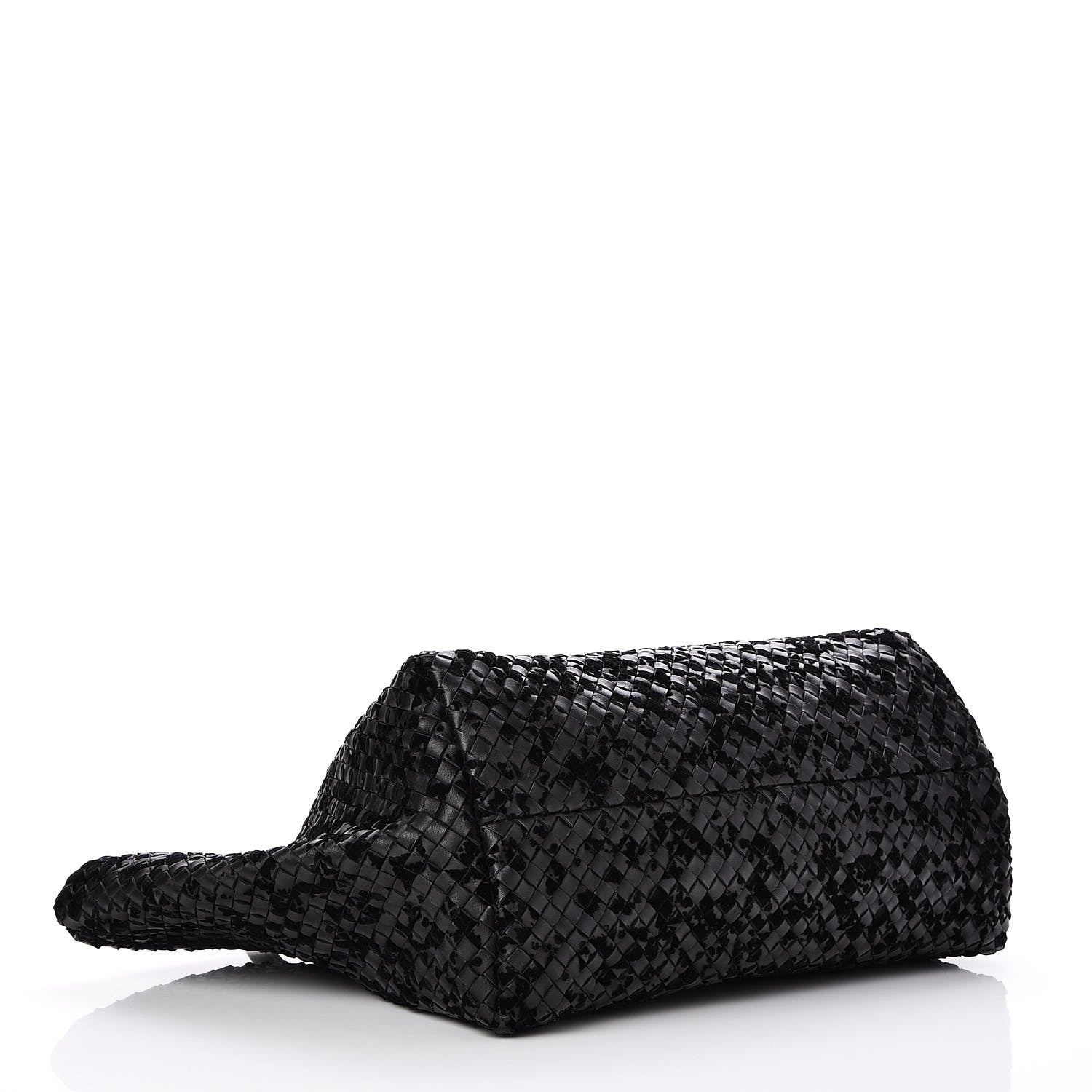 Bottega Veneta Nappa Velours Intrecciato Large Cabat Black 5 of 7