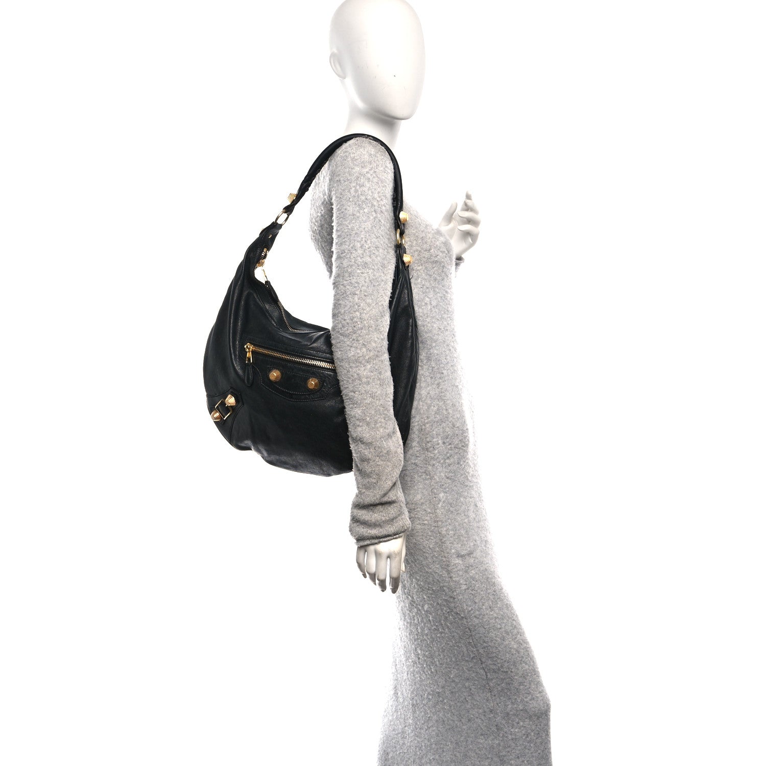 Balenciaga Chevre Giant 21 Gold Hardware Hobo  Black 2 of 10