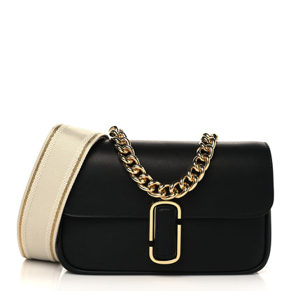 Marc Jacobs Calfskin The J Marc Shoulder Bag Black 1 of 6