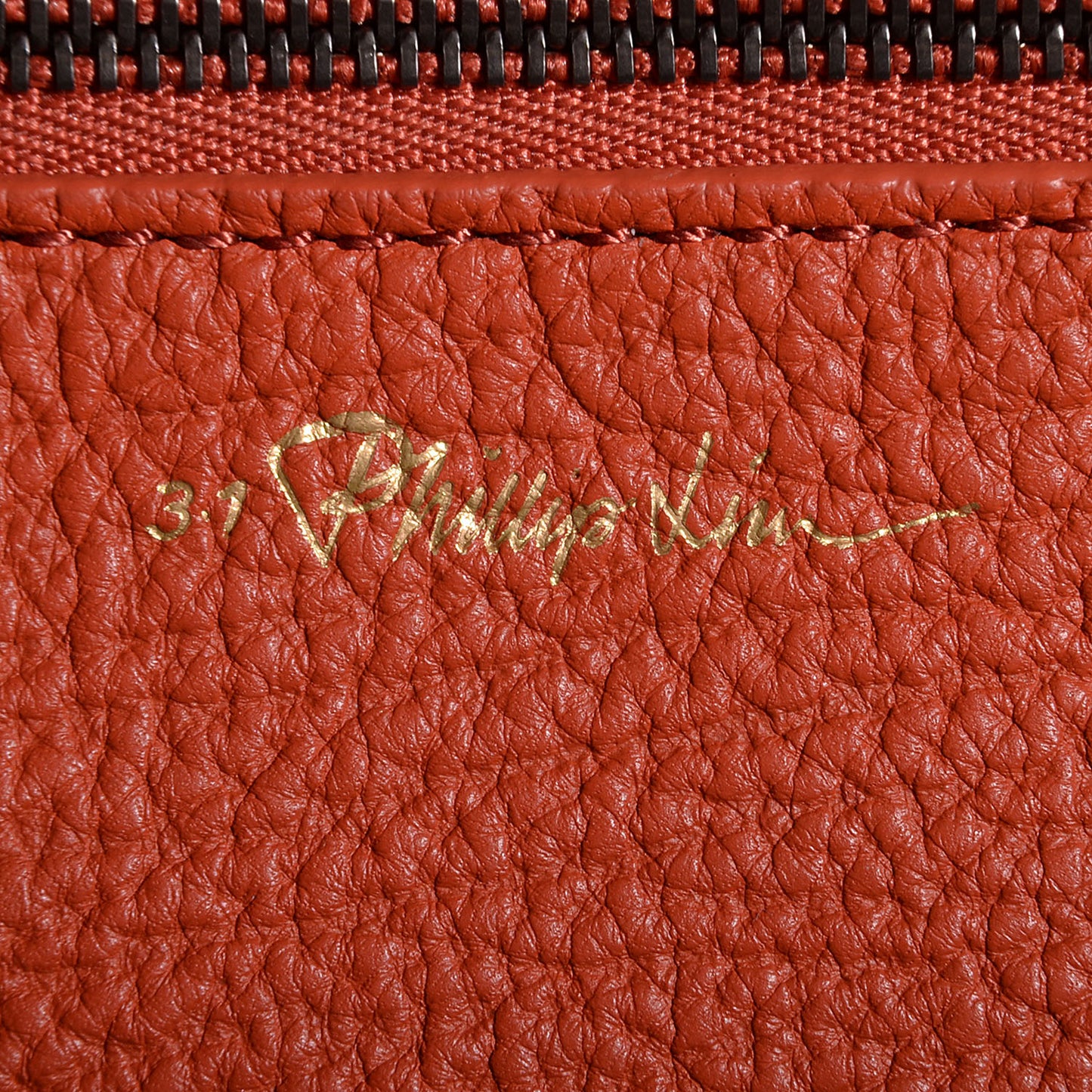 3.1 Leather Medium Pashli Satchel Persimmon
