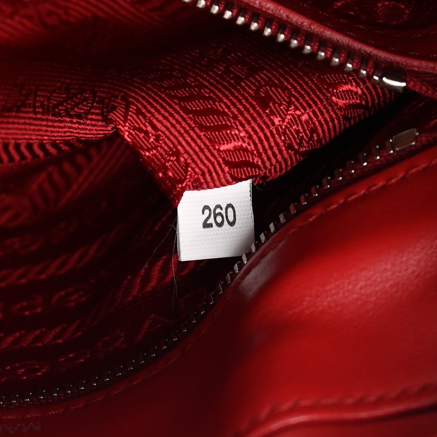 Prada Soft Calfskin Diagramme Camera Bag Rosso 7 of 12