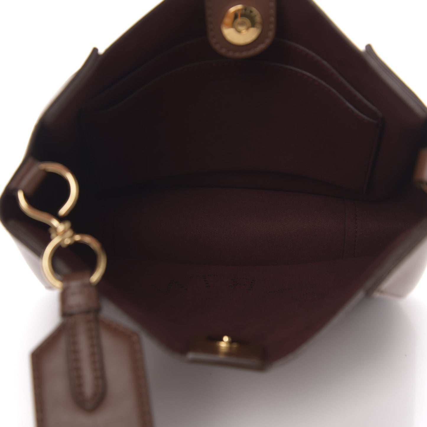 Eco Alter Nappa Perforated Logo Tiny Crossbody Cinnamon
