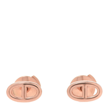 Hermes 18K Rose Gold TPM Farandole Stud Earrings 1 of 5