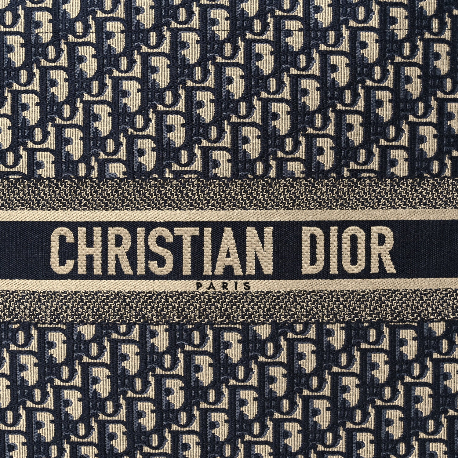 Christian Dior Oblique Large Book Tote Blue Multicolor 8 of 10