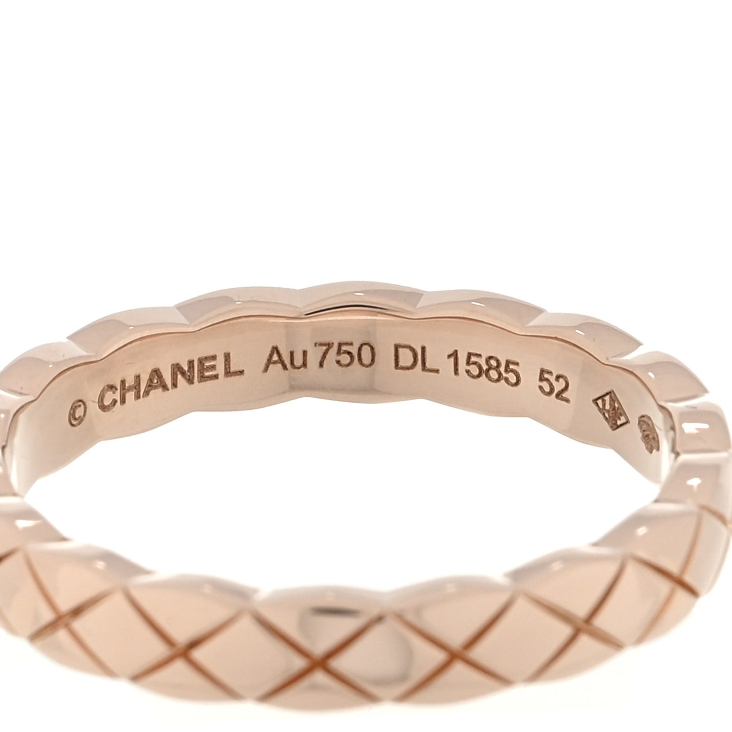 18K Beige Gold Mini Coco Crush Ring 52 6
