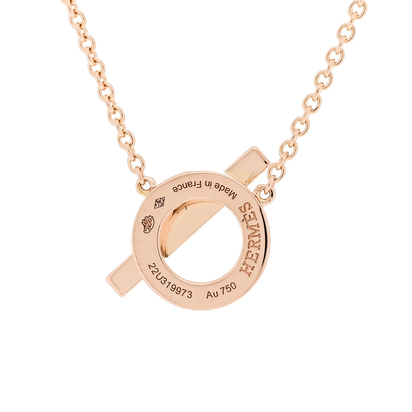 18K Rose Gold Diamond Finesse Pendant Necklace