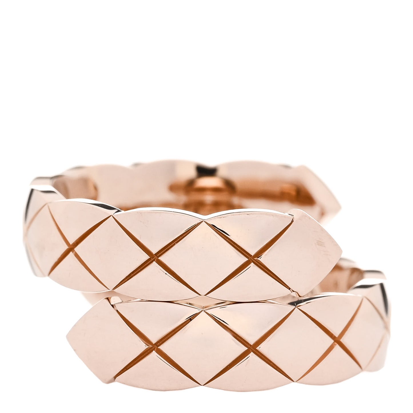 18K Beige Gold Diamond Coco Crush Toi Et Moi Ring 53 6.5