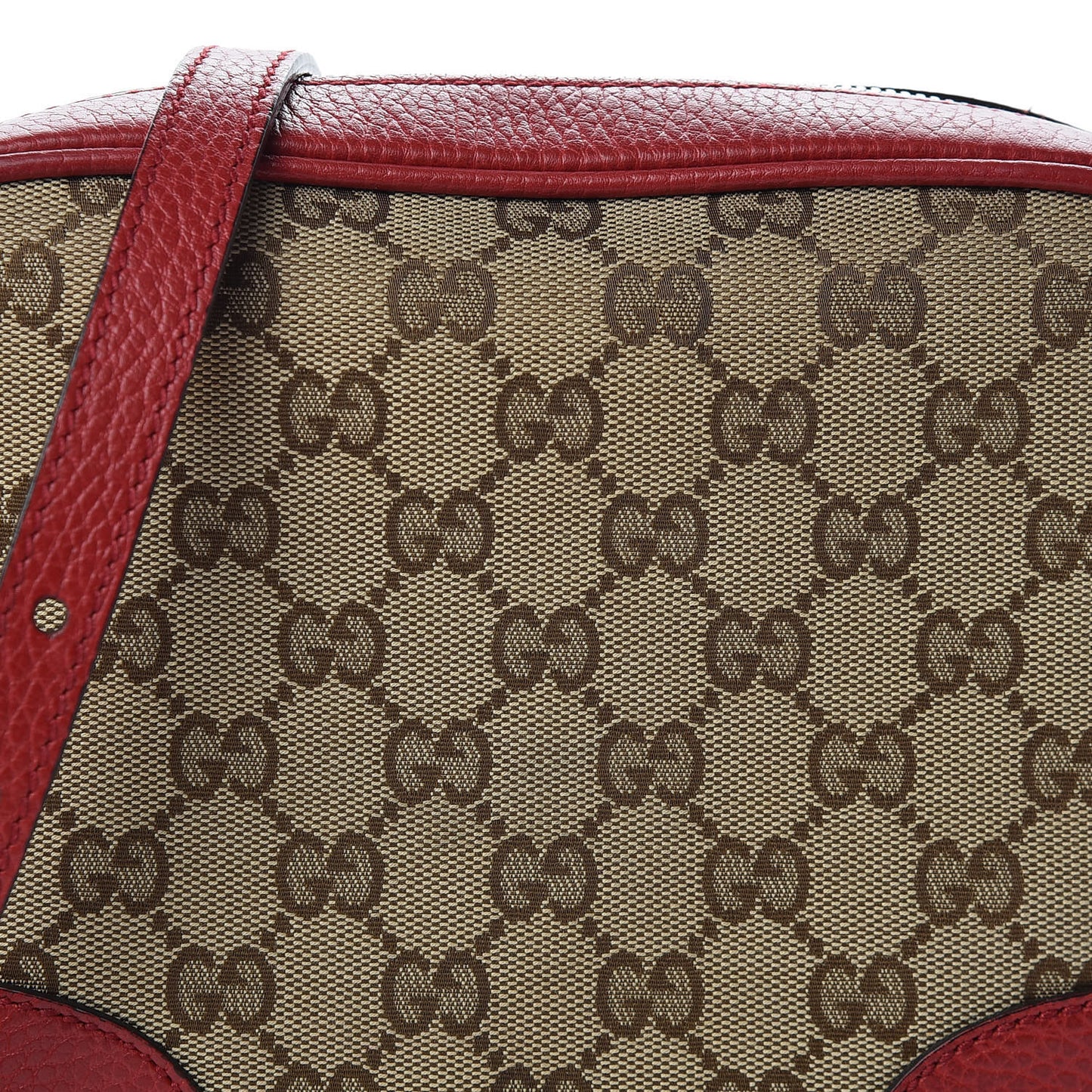Monogram Mini Bree Messenger Bag Red